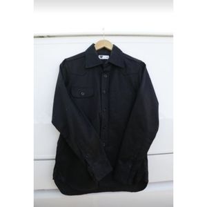 Tellason Topper Button-Up Shirt Black Twill